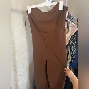 Forever 21 brown pantsuit